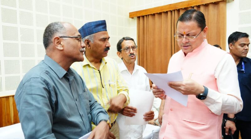 आंदोलनकारी मंच ने मांगों के संबंध में की मुख्यमंत्री से भेंट, लंबित मामलों पर बनेगी कैबिनेट की उप समिति